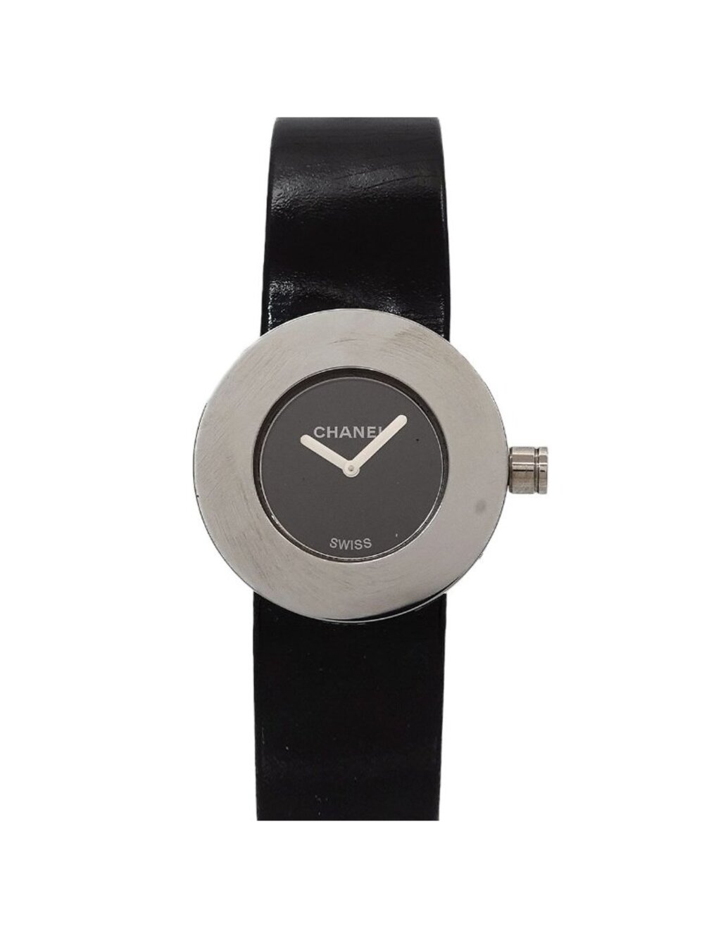 Chanel la Ronde Vintage Watch Black Quartz